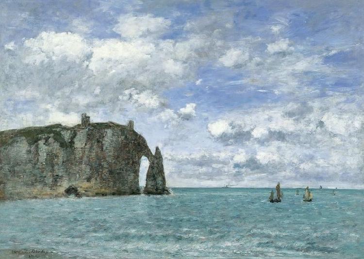 Eugene Boudin The Cliff of Aval